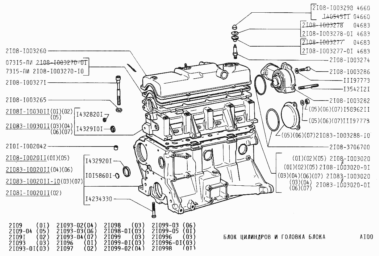 Устройство двигателя Ваз 2109